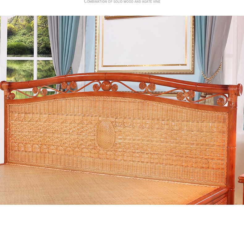 8米 藤编床 其他 1.8米【图片 价格 品牌 报价】-京东