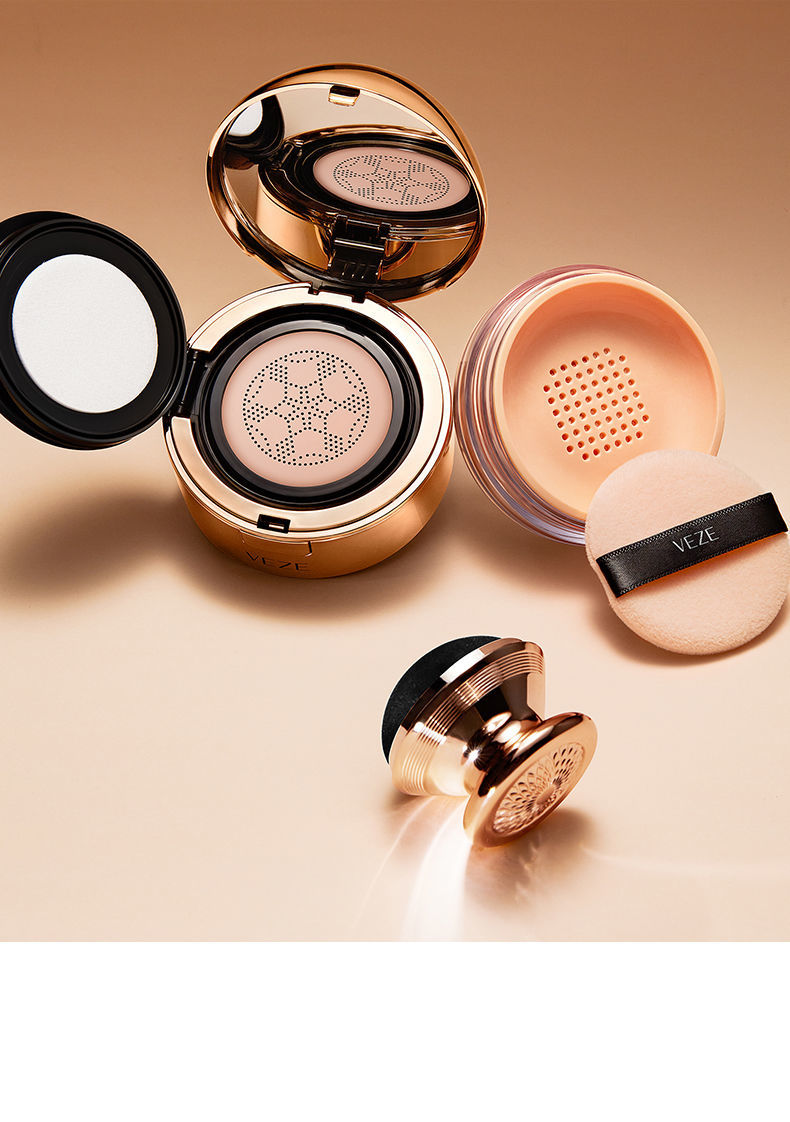 梵贞气垫bb霜控油定妆蜜粉遮瑕防水不脱妆持l久网红妆学生两盒气垫霜