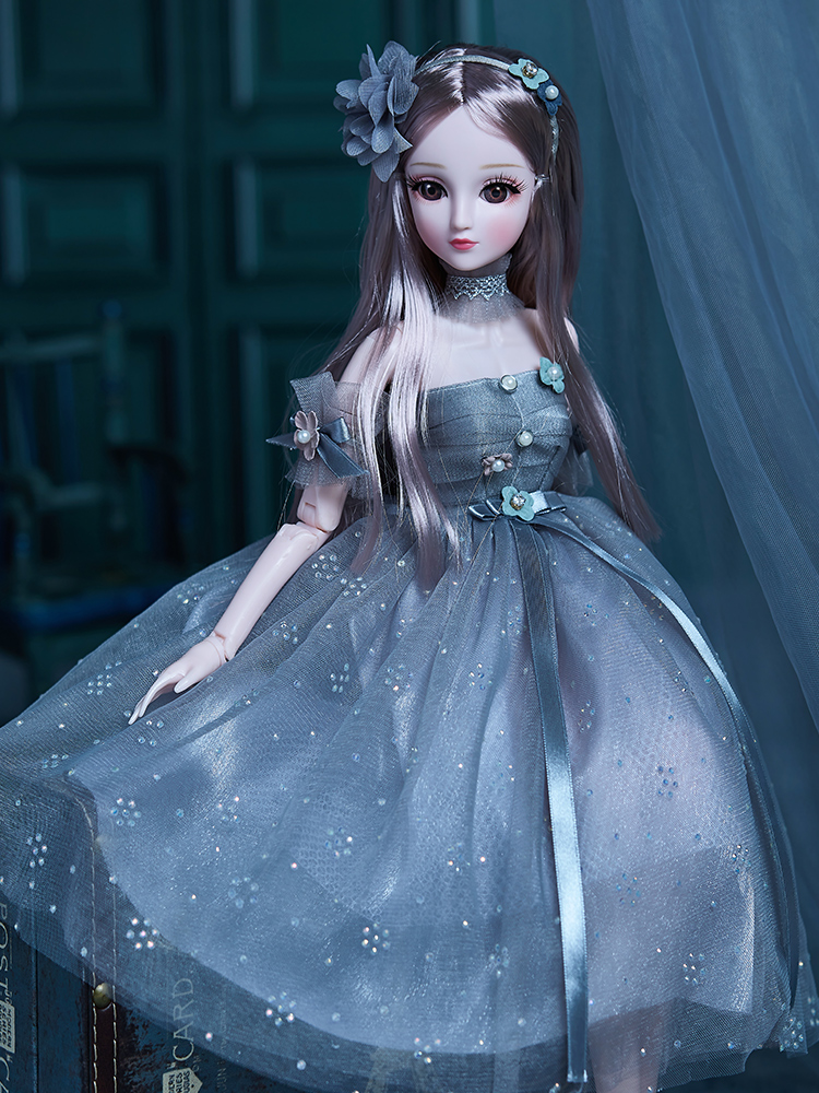 芭比娃娃60厘米衣服60厘米彤乐芭比娃娃衣服玩具可穿脱的公主裙换装