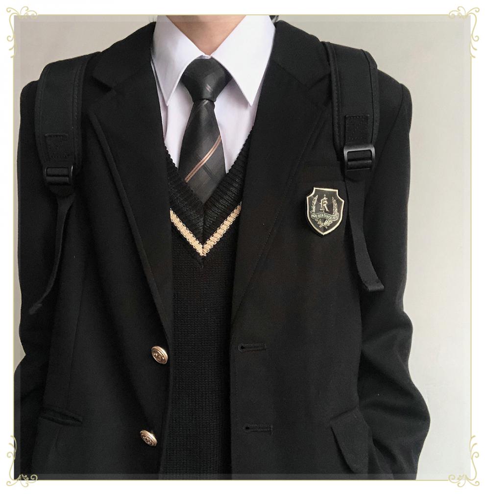 jk/dk制服原创领带西服百搭基础款 黑色-斜角【图片 价格 品牌 报价】