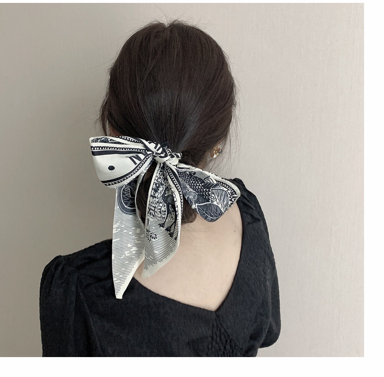 俞兆林【特价精品】教师节礼物女老师夏季新款发带复古丝巾女小长条