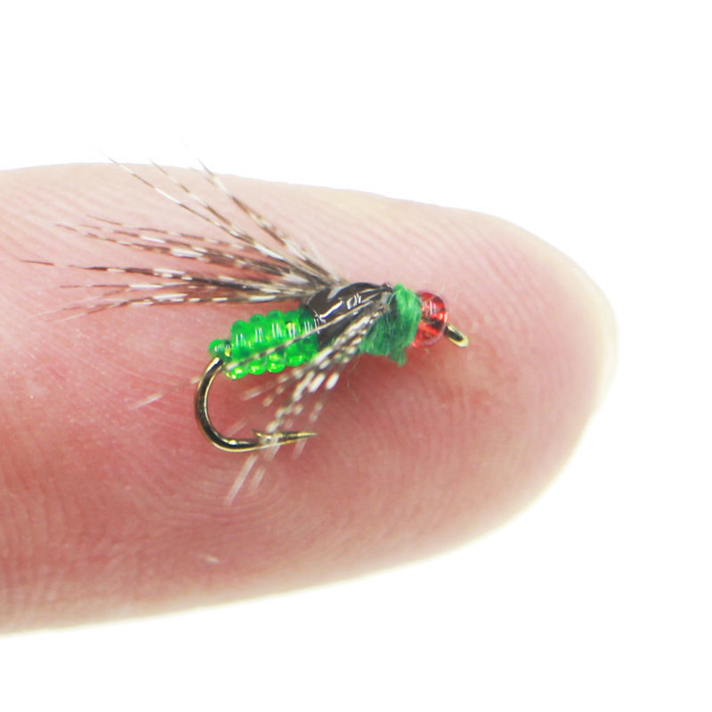 路亚飞蝇钩微物马口纳米小虫钩翘嘴专杀毛钩苍蝇钩白条钩飞蝇假饵10只