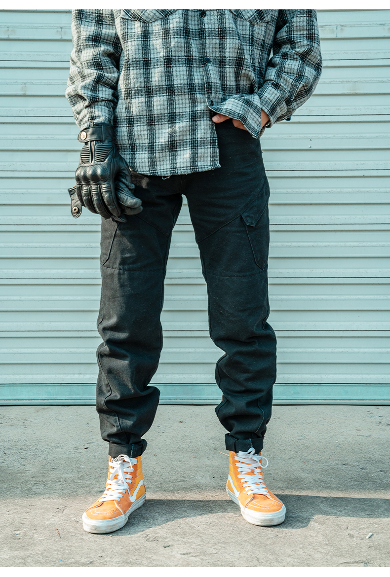 外星蜗牛骑行裤自由行者摩托车赛车男士四季防摔工装裤机车女绿色m