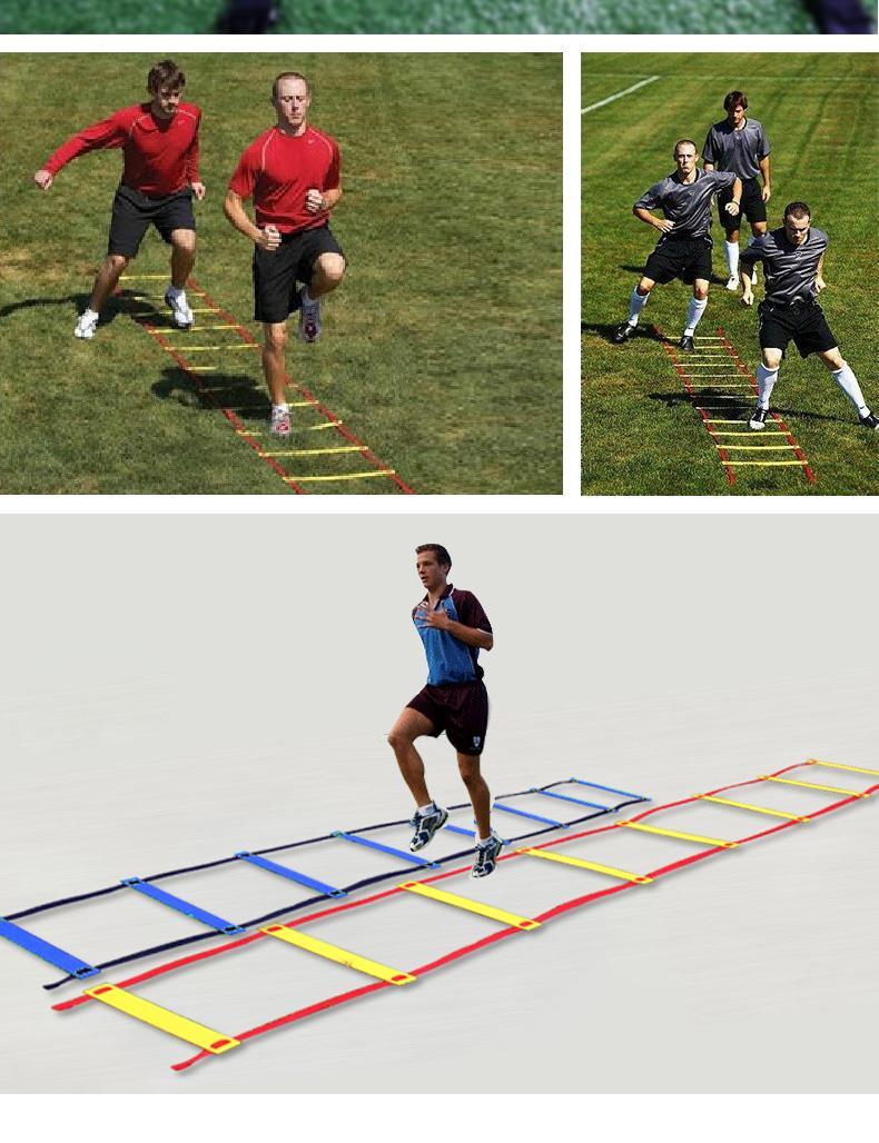 敏捷梯绳梯软梯步伐速度训练梯跳格梯网球训练步伐梯足球训练软梯喇叭