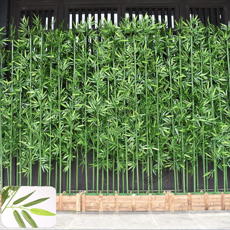 2022新款仿真绿植玄关装饰假富贵竹子发财树庭院室内外背景墙屏风隔断