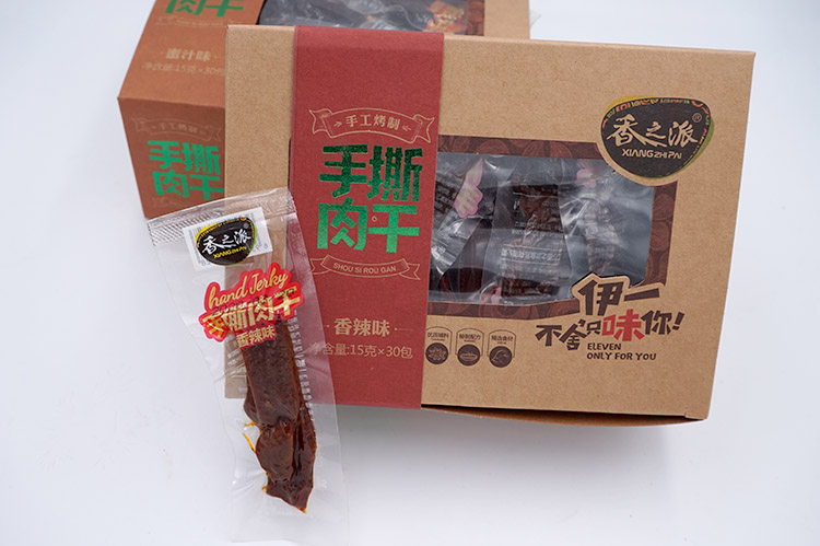香之派手撕肉干15g手撕风味肉干香辣烧烤蜜汁五香味真空包装蒙古风味