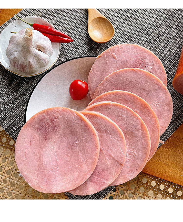 天津国顺 精盐水火腿猪肉制品低淀粉午餐三明治熟食肉肠拐头麦西尼 精