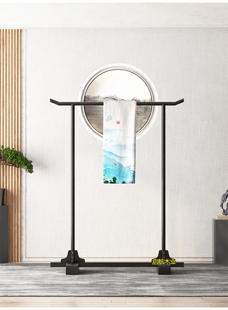 汉服展示架复古中式衣架落地民宿酒楼餐厅卧室实木禅意婚纱汉服秀禾服
