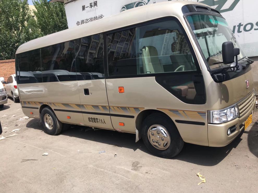 适用于丰田考斯特柯斯达车身彩条专用车贴江铃车身贴腰线拉花改装贴纸