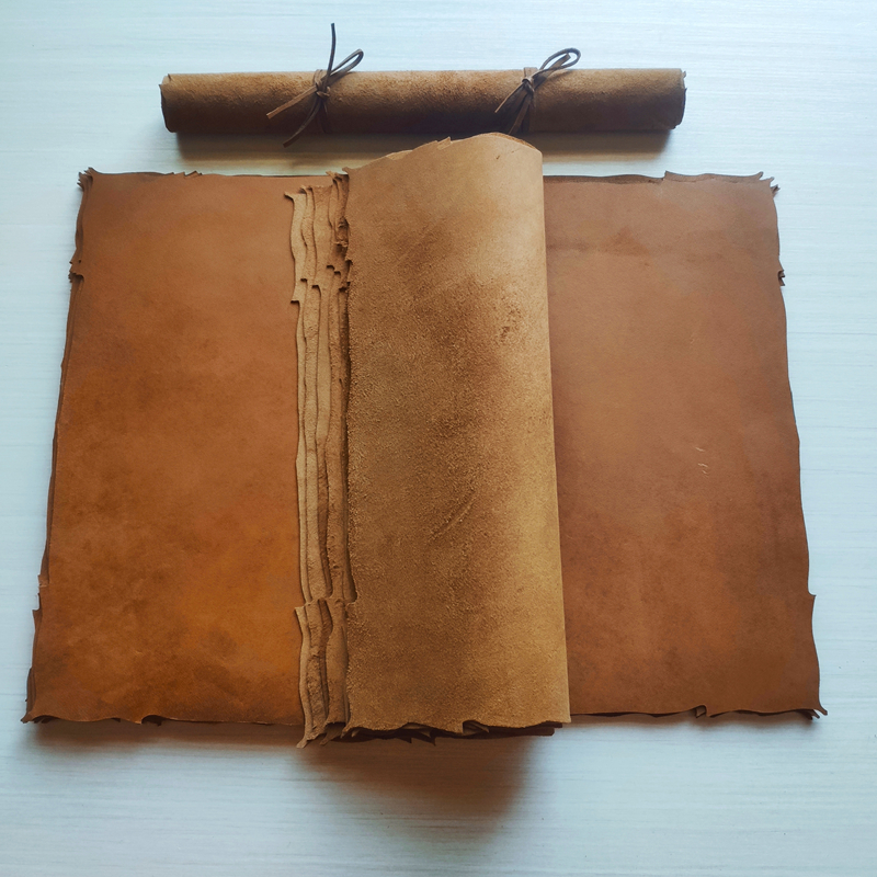卷轴地图可定制 羊皮纸复古羊皮卷羊皮纸书写藏宝图密室线索道具破旧