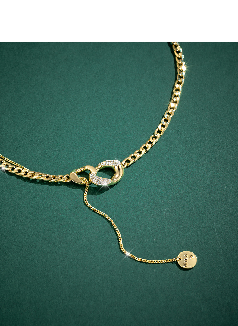 dkid字母项链2021年新款女ins嘻哈轻奢小众饰品设计感锁骨链颈链白