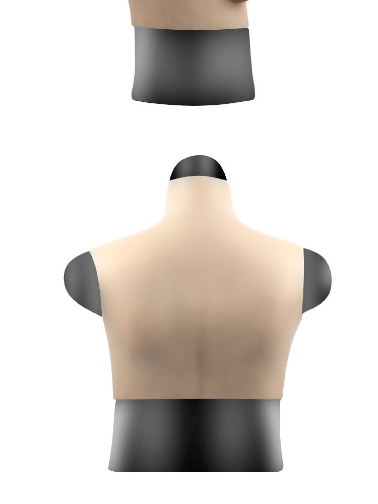 shihokoo用品假胸假乳房假奶男扮女套装主播硅胶义乳p1古铜色e罩杯