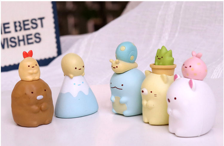 墙角动物房子公仔蛋糕摆件盲盒玩具 角落生物8个一套【盲盒装】【图片