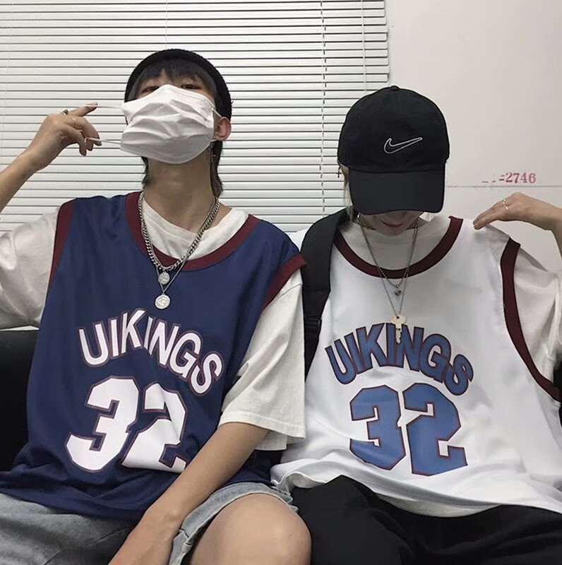 yooourthing球衣背心女夏外穿bf风学生运动篮球服韩版宽松百搭上衣潮