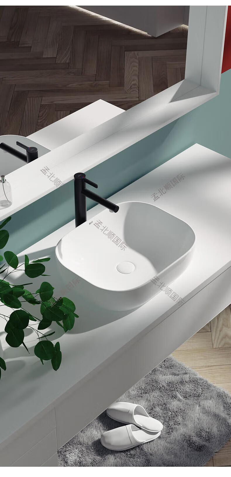 乐家(roca)乐家卫浴roca台上盆家用卫生间艺术碗盆简约陶瓷洗手盆洗脸