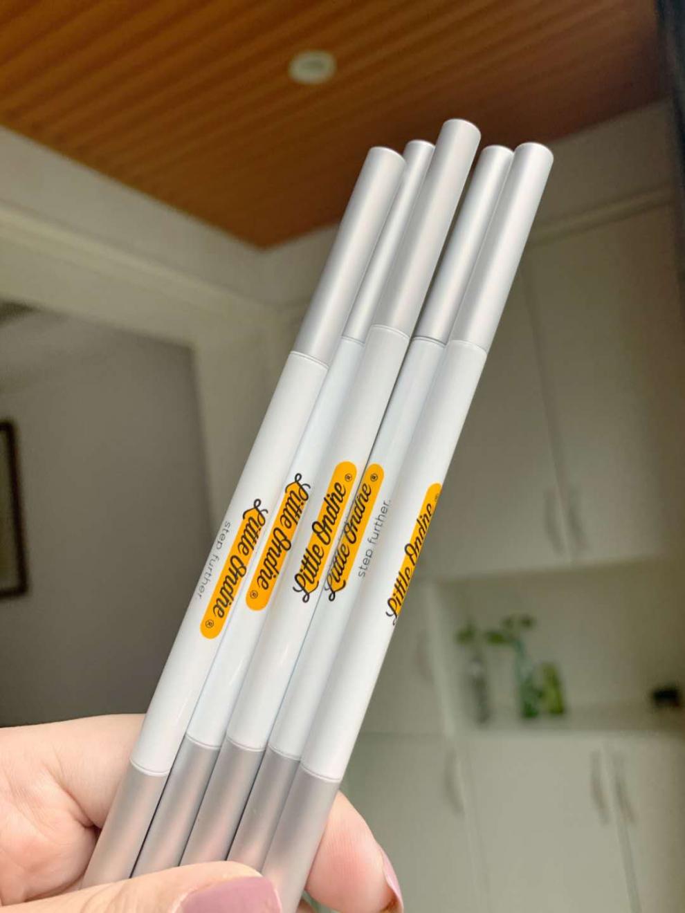 七夕情人节礼物恒芳小奥汀双头眉笔极细小奥丁棕色红棕色自然灰不易