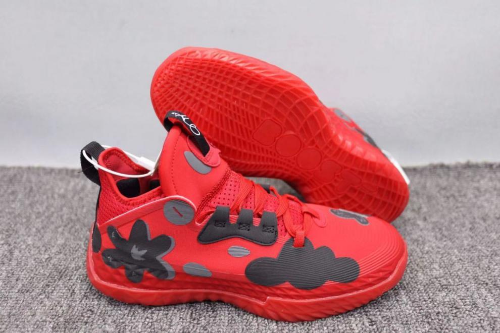 哈登5代篮球鞋hardenvol5发冰粉色男子低帮耐磨实战战靴荧光绿boost大