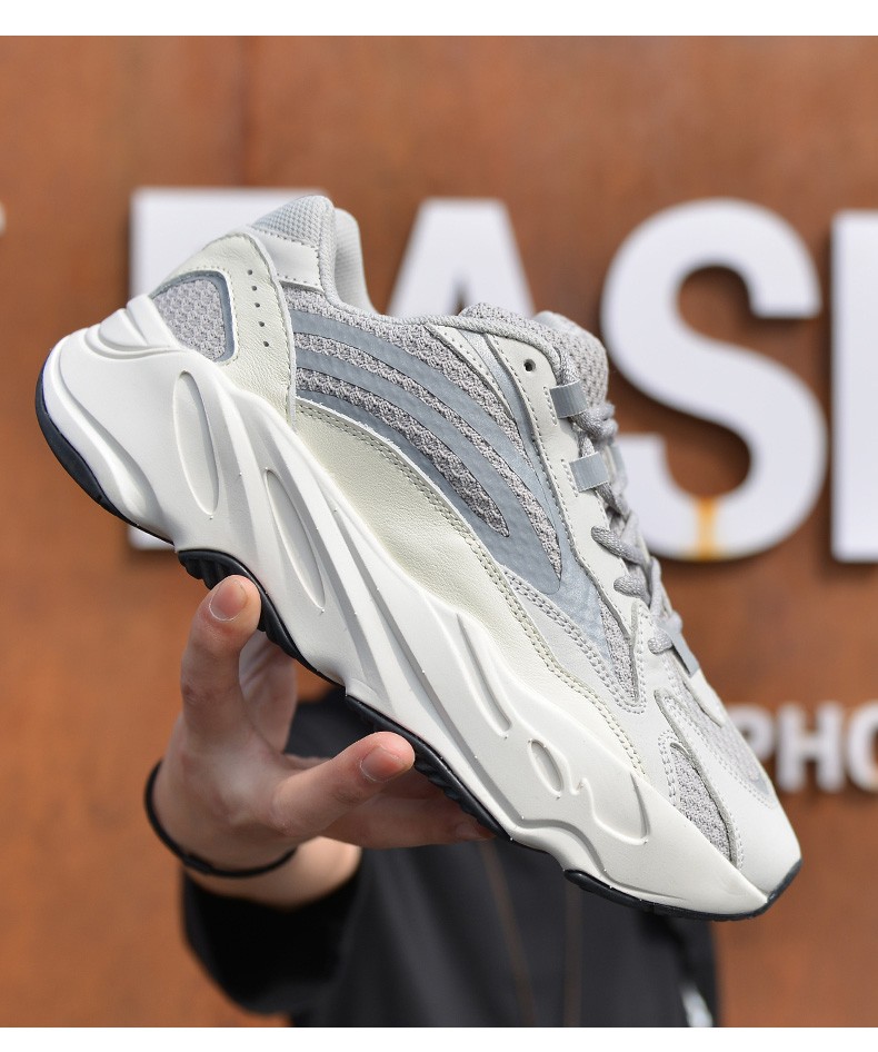 niyuansu联名夏季新款老爹鞋椰子鞋v百搭潮男鞋反光鞋子男士增高莆田