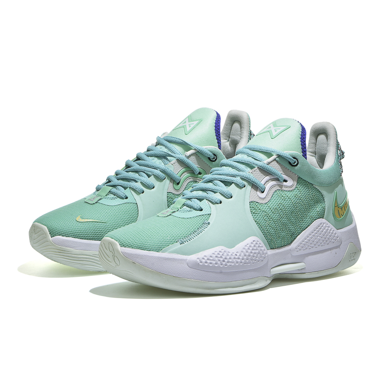 品质莆田纯原pg5保罗乔治5代泡椒篮球鞋黑白气垫拉链实战鞋pg5蓝粉39