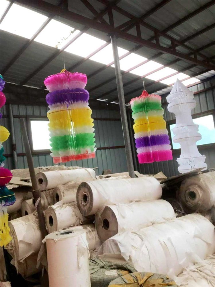 清明节挂清纸 清明节挂清挂纸10个装用品拉花纸灯笼坟飘上坟扫墓花祭