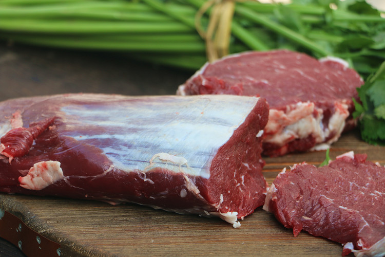 牛里脊新鲜速冻黄牛里脊肉现杀黄牛鲜牛肉 富铭士 2斤