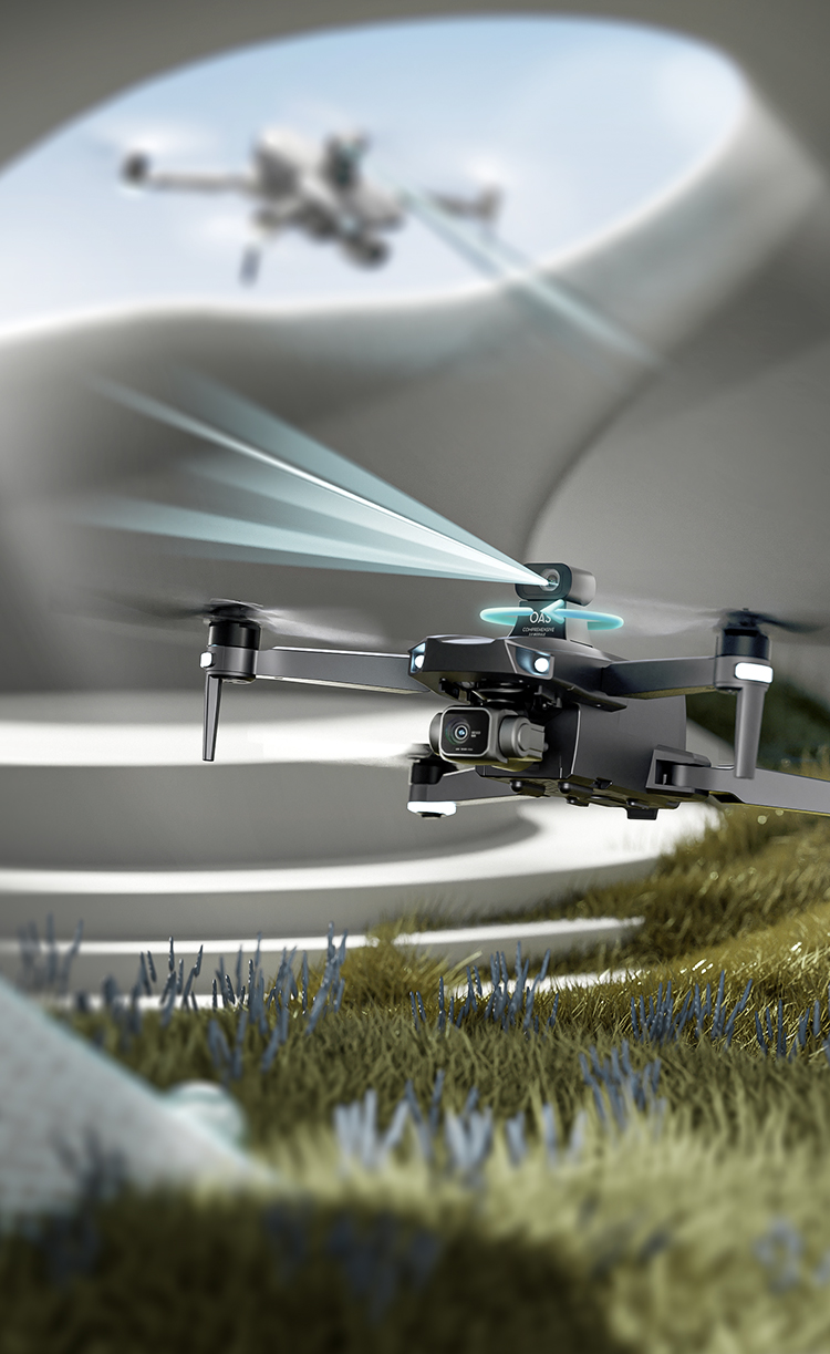 级高清航拍摄影无人机 全方位避障无人机40分钟长续航航拍器双gps定位