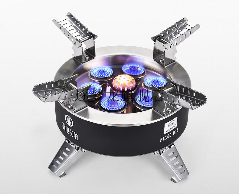 2022新款at七星炉步林b18户外野炊防风燃气炉七星炉便携煤气灶头野外