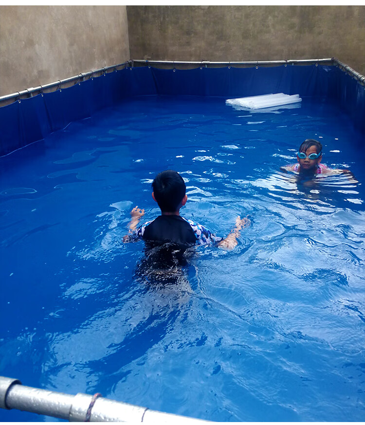 养鱼网箱帆布鱼池防水布户外游泳池家用养殖水箱刀刮布养鱼池雨布篷布