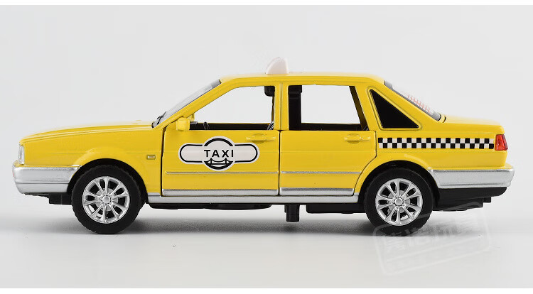 出租车玩具大号 大众桑塔纳的士合金汽车模型1:32音效回力男孩礼物