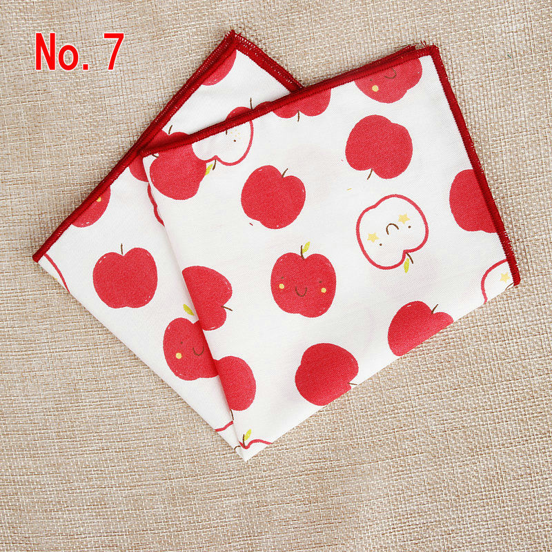 棉质男士西装口袋巾印花全棉口袋巾水果手帕男女方巾英伦西装配饰棉布
