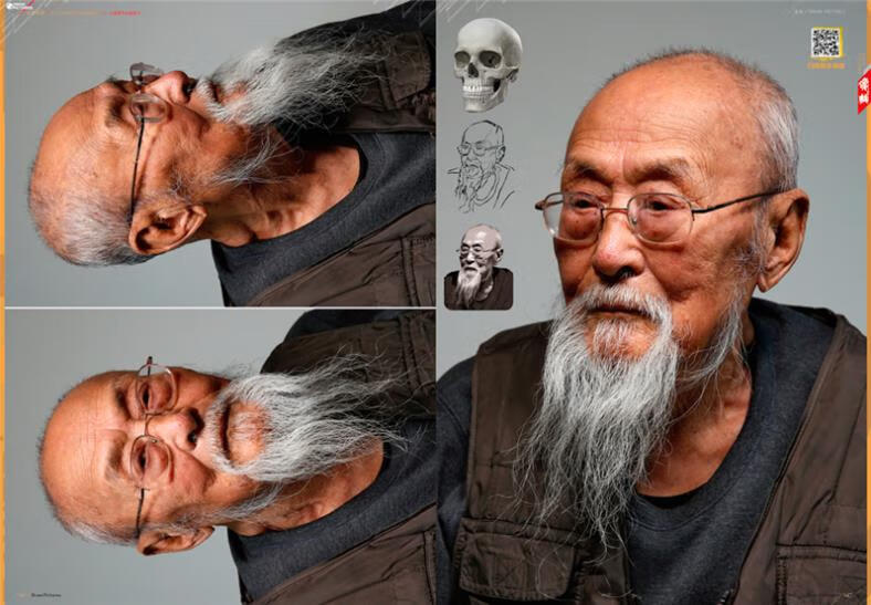 《像典头像 2016 素描入门 照片写生经典素描人物半身像胸像素描头像