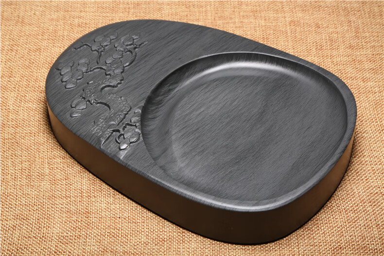 炫方非物质文化遗产精品安徽天然歙砚8英寸原石砚台文房四宝毛笔用