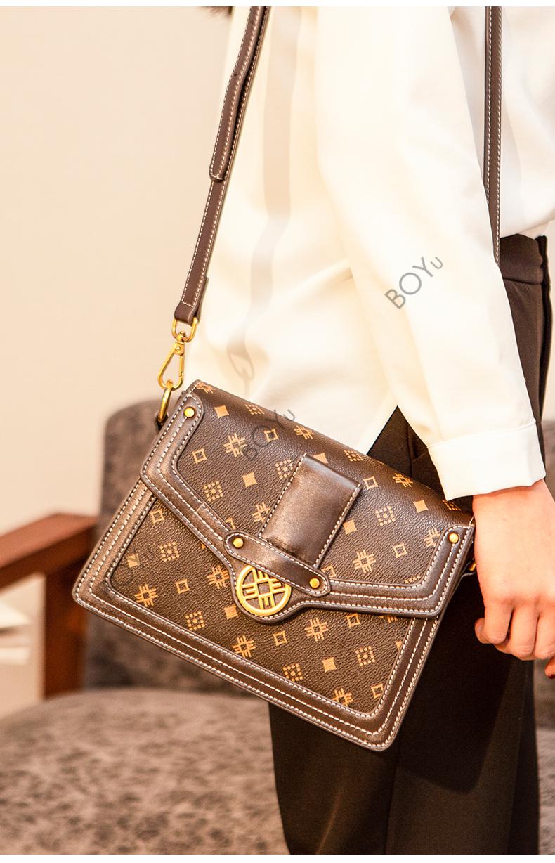 柏遇boyu轻奢品牌包包女包斜挎包女2021新款时尚大容量洋气质感女包单