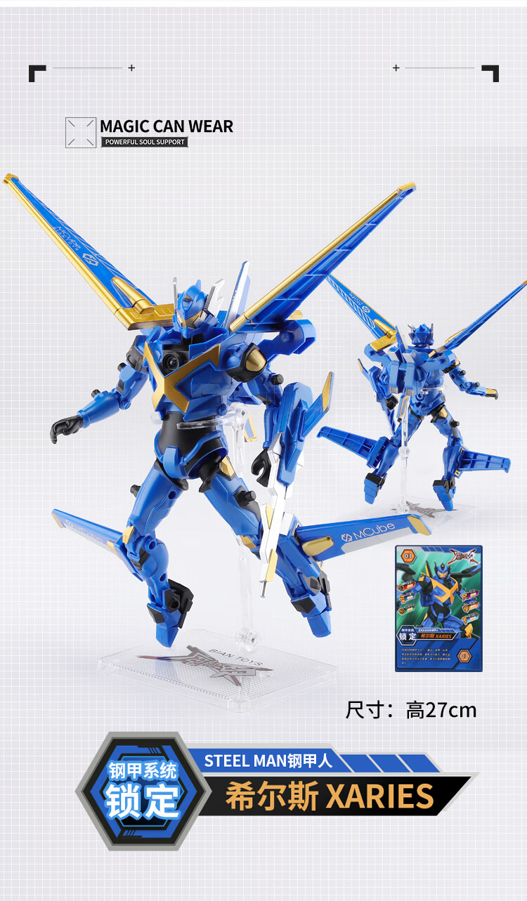 魔能圣甲 钢甲人金刚魔能动装维特泰德伊达希尔斯维恩机器人偶玩具