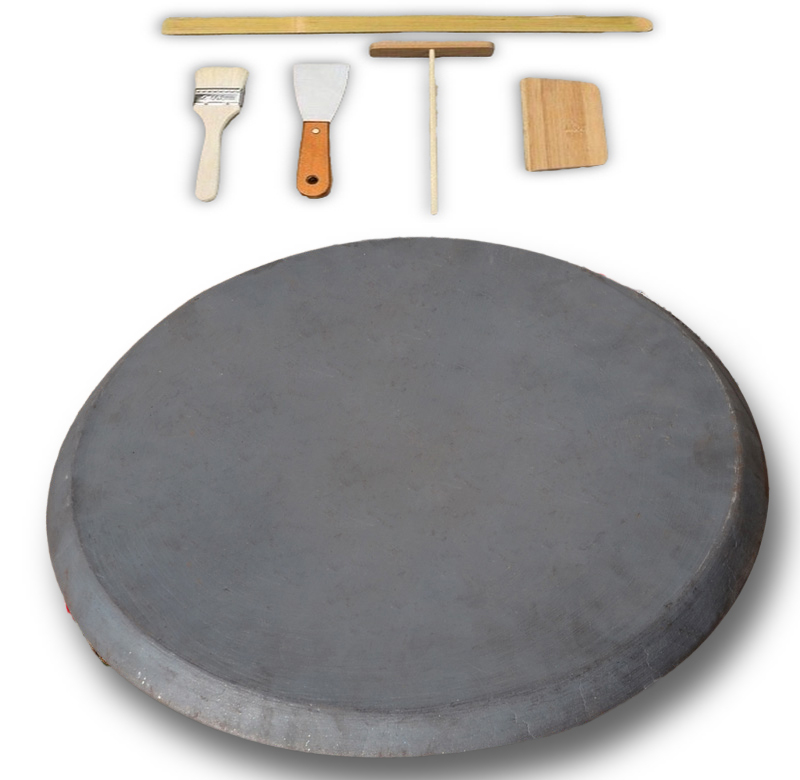 惢琪鏊子煎饼果子锅家用铸铁煎饼鏊子摆摊杂粮饼煎锅商用两面煎炸鱼锅