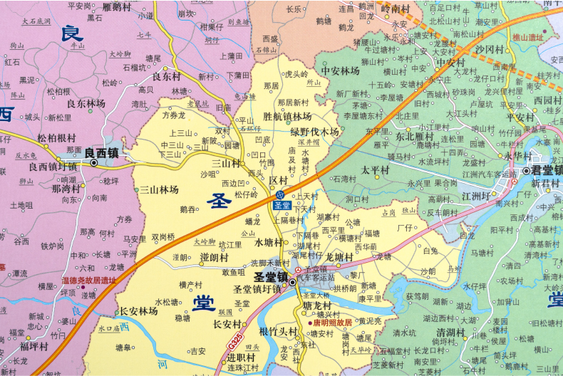 《2021新版广东省恩平市标准地名图 恩平地图交通行政区划 江门市