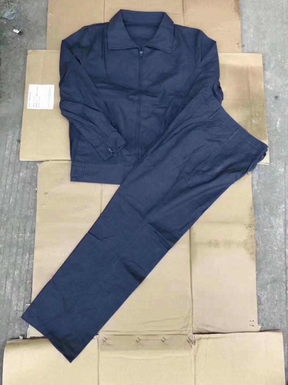 机务服夏季地勤工作服库存06夏服透气棉布灰色蓝色16588