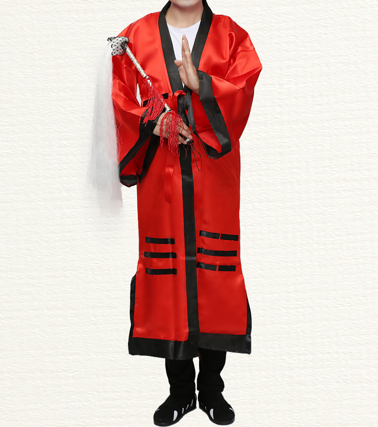 道士服装道袍八卦衣道教法衣道家长袍男儿童太极八卦经衣做法表演服