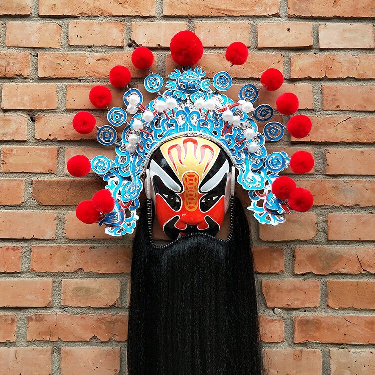 京剧脸谱 京剧脸谱面具脸谱挂件饭店火锅店装饰五路财神摆件送进宝