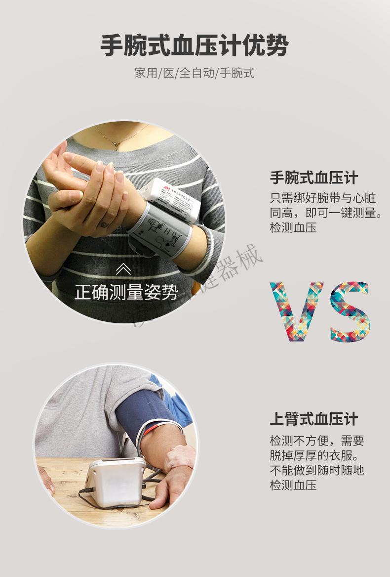 高精准手腕式血压测量仪测血压计家用医用彩屏智能语音充电血压计深