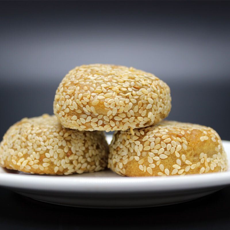 贵州安顺麻饼特产芝麻饼豆沙洗沙月饼糕点心办公室零食品500g 细沙