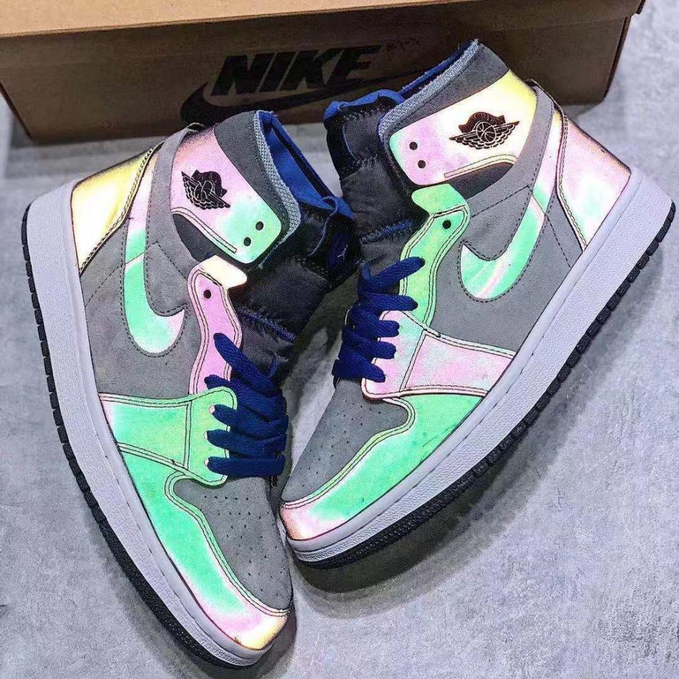 莆田纯原aj高品质aj电玩像素夜光反光男女鞋王一博同款lpl联名高帮鞋