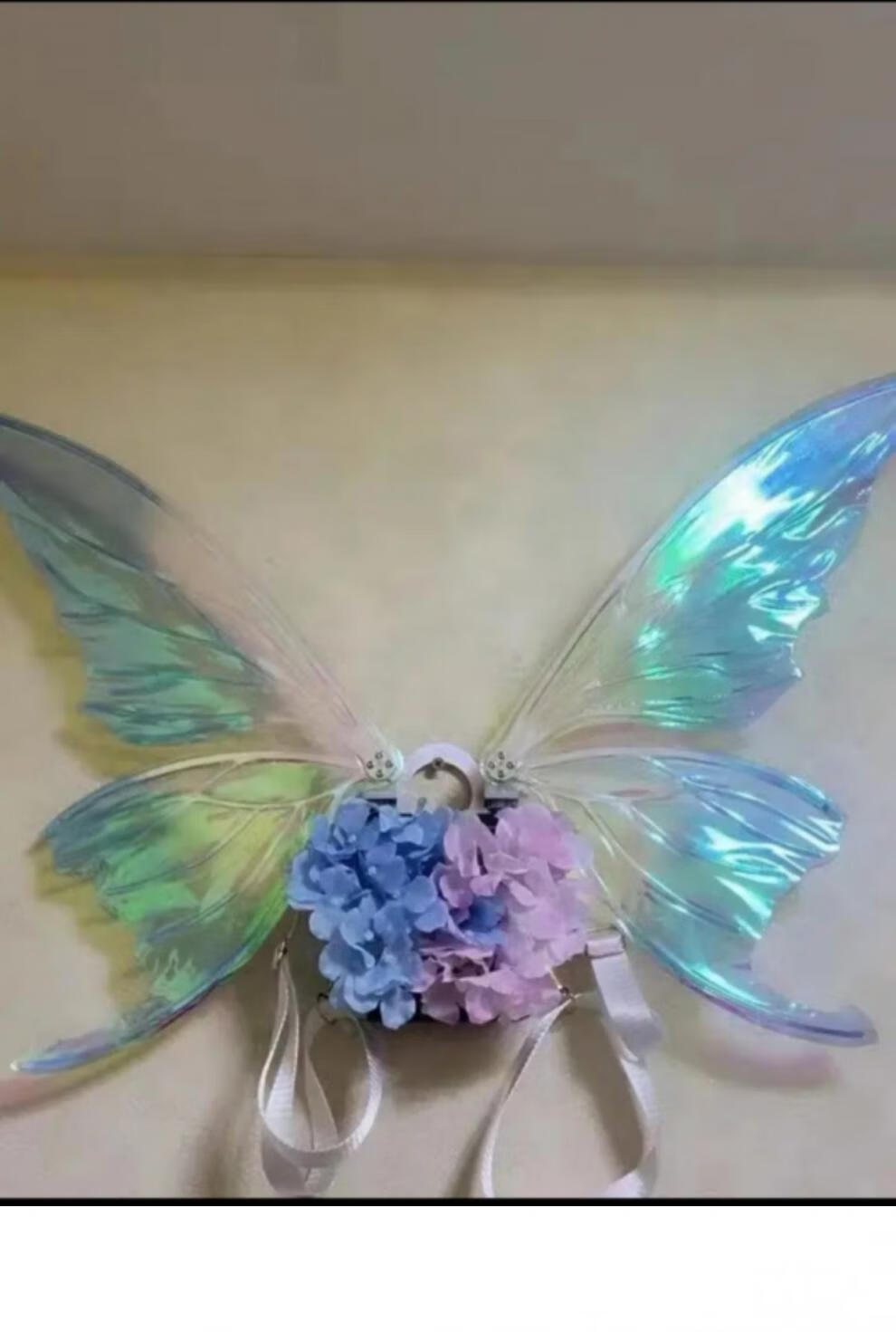 蝴蝶翅膀背饰演出蝴蝶背饰道具会动遥控智能电动扇动精灵花仙子翅膀慕