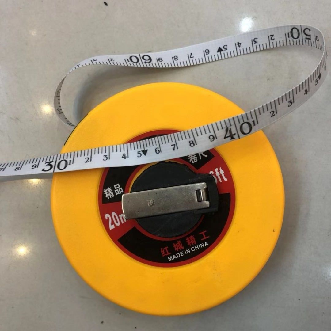 皮尺10米20米30米50米100米皮卷尺圆盘尺侧量尺软尺工程盒尺 10米皮尺