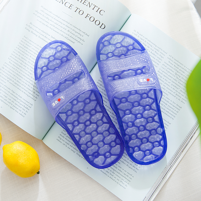 水晶拖鞋凉拖鞋女外穿平底学生室外沙滩一字拖夏季新款水晶果冻拖鞋潮