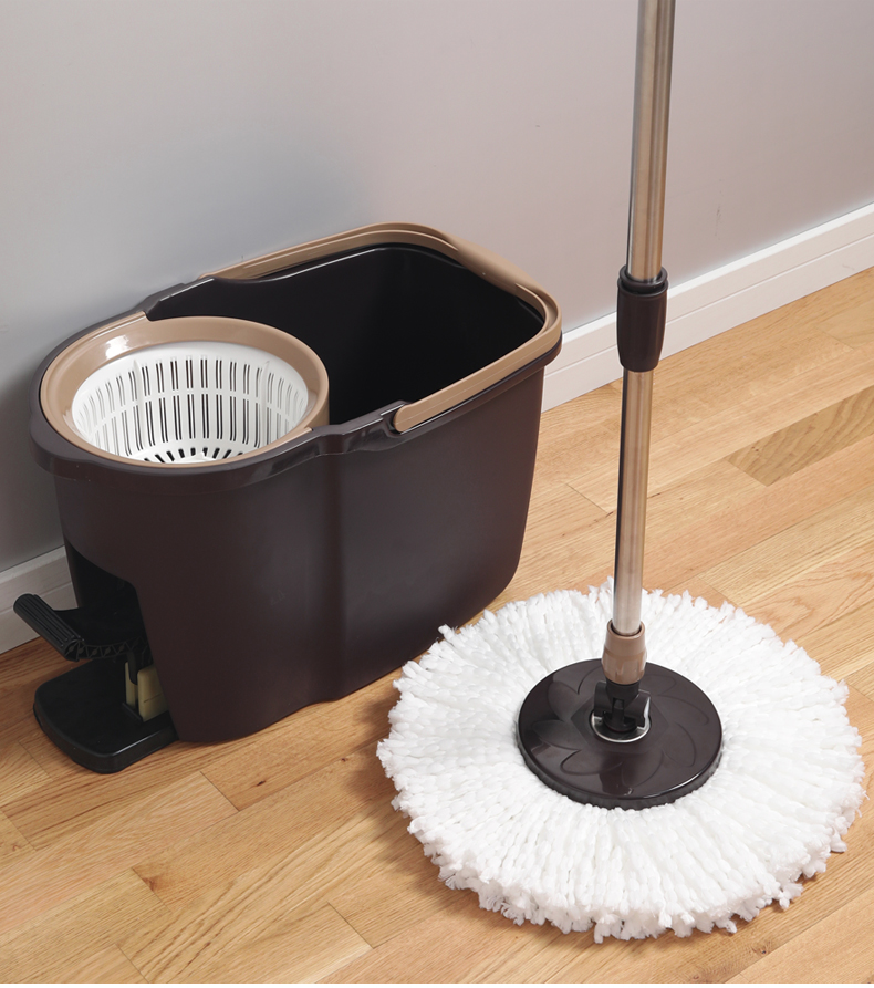 美丽雅旋转密码拖拓扑好神拖家用脚踩甩水拖把手压式地拖桶懒人拖墩布