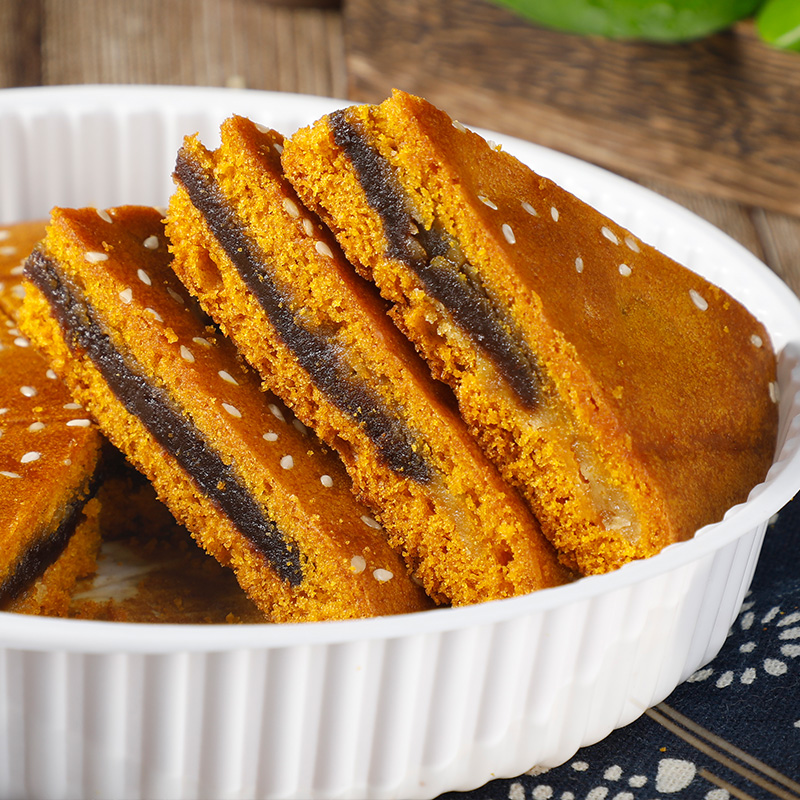 云南特产荞饼传统糕点豆沙荞三香零食小吃糕点点心老式中秋月饼 三香