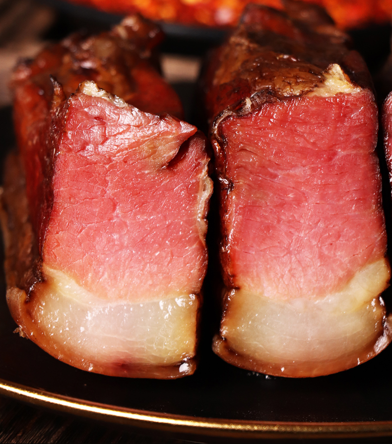 腊后腿肉500g四川湘西味土家腊肉坐臀肉土猪肉农家烟熏腌肉 腊后腿