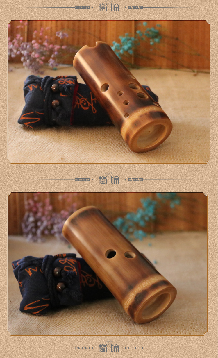 竹埙乐器低音10孔演奏入门初学者十孔自学古埙冷门定制款 g调精品竹埙