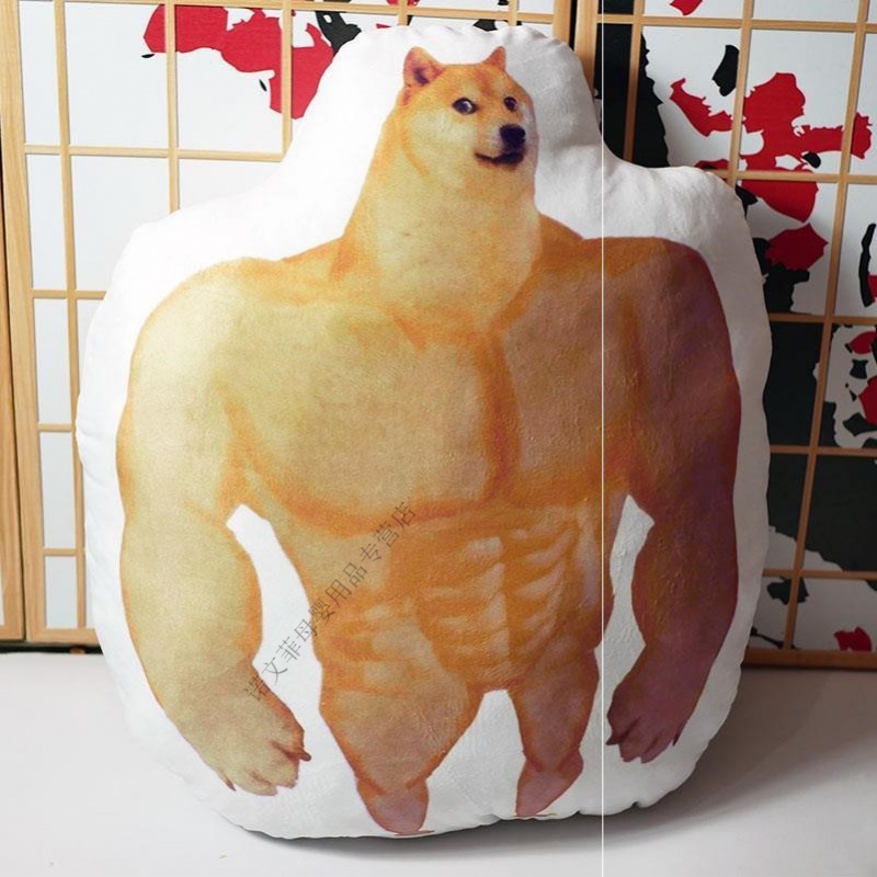 迪士尼网红同款柴犬金十月cheems废柴迷惑狗子doge沙雕肌肉柴犬恶搞笑